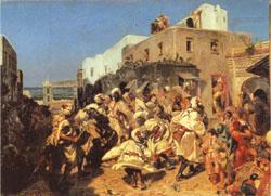 Alfred Dehodencq Blacks Dancing in Tangiers china oil painting image